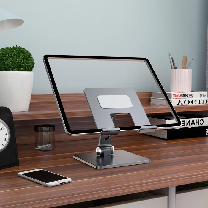 Aisens Soporte de Sobremesa XXL Ajustable con 2 Pivotes para Móvil y Tablet, Gris Aisens Soporte de Sobremesa XXL Ajustable con 2 Pivotes para Móvil y Tablet, Gris