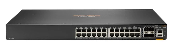 Hewlett Packard Enterprise Switch Aruba CX 6200F 24G Class-4 PoE 4SFP+ 370W Gestionado L3 Gigabit Ethernet PoE 1U Hewlett Packard Enterprise Switch Aruba CX 6200F 24G Class-4 PoE 4SFP+ 370W Gestionado L3 Gigabit Ethernet PoE 1U