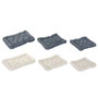 DKD Home Decor Set de 3 Camas para Mascotas en Poliéster, Surtido de 2 Modelos, Gris y Beige