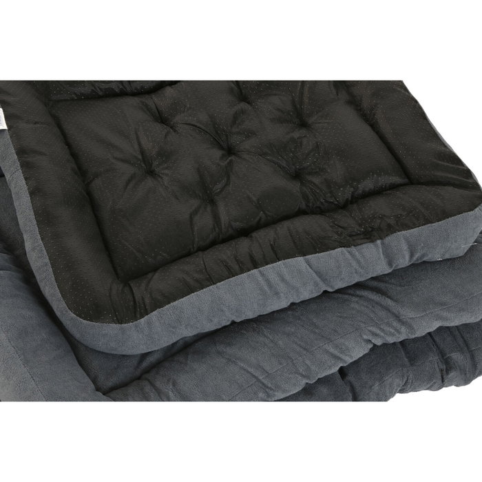DKD Home Decor Set de 3 Camas para Mascotas en Poliéster, Surtido de 2 Modelos, Gris y Beige