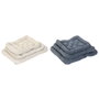 DKD Home Decor Set de 3 Camas para Mascotas en Poliéster, Surtido de 2 Modelos, Gris y Beige