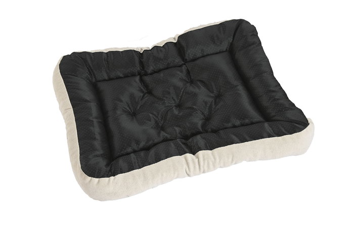 DKD Home Decor Cama Mascota Set de 3 (2 Unidades) Gris Beige 72 x 60 x 9 cm