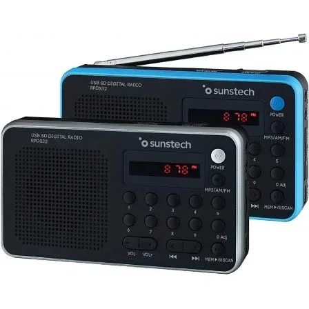 Sunstech RPD32SL Radio Portátil Plata