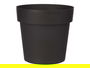 Maceta Ibergarden Plástico Antracita 18 cm Diámetro, 17 cm Alto. Capacidad 2.5L (Set de 12)
