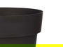 Maceta Ibergarden Plástico Antracita 18 cm Diámetro, 17 cm Alto. Capacidad 2.5L (Set de 12)
