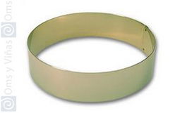 REINOXSA Molde de Aro de Acero Inoxidable Ovinox, 22 cm de Diametro x 4 cm de Alto, Molde para Hornear