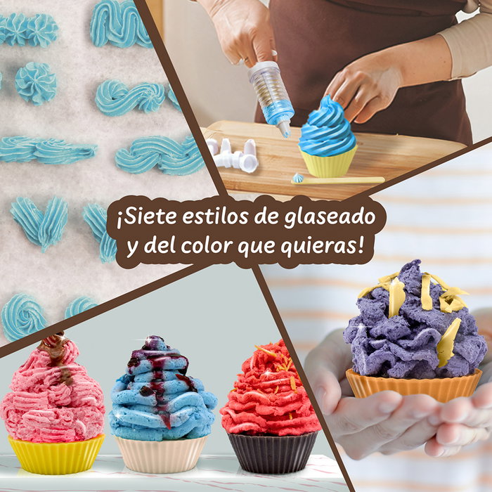 Science4You 80004923 - Kit para Hacer Jabones Artesanales Cupcakes, Experimentos Científicos para Niños +8 Años, Multicolor, en Español/Portugués