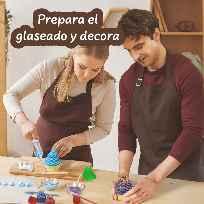 Science4You 80004923 - Kit para Hacer Jabones Artesanales Cupcakes, Experimentos Científicos para Niños +8 Años, Multicolor, en Español/Portugués