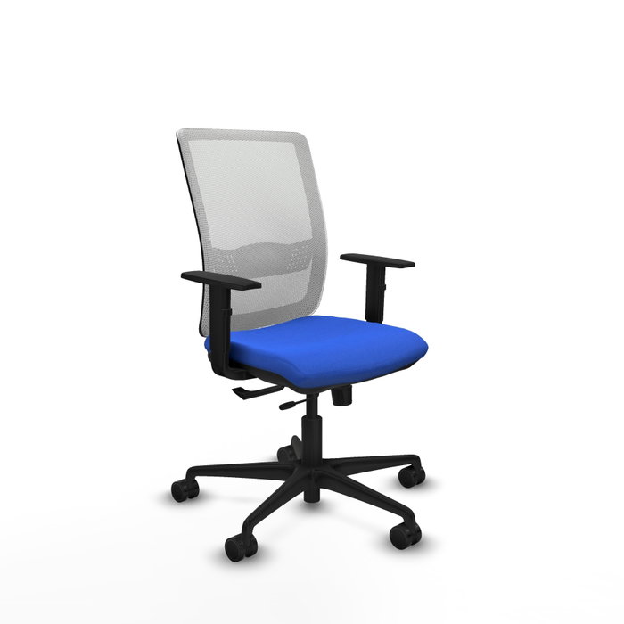 PIQUERAS Y CRESPO Silla de oficina Haches con mecanismo Sincro/Traslack, Azul y Blanco PIQUERAS Y CRESPO Silla de oficina Haches con mecanismo Sincro/Traslack, Azul y Blanco