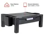 Q-connect Soporte ajustable para monitor o impresora con cajón, negro
