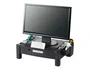 Q-connect Soporte ajustable para monitor o impresora con cajón, negro