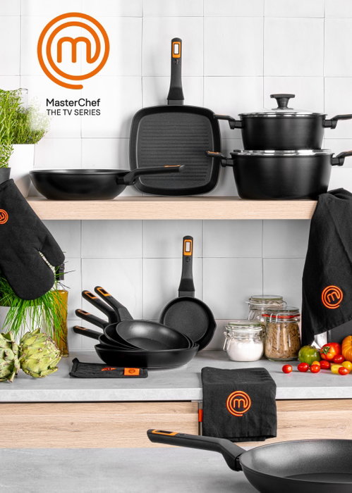 MasterChef Sartén Aluminio Forjado 2,5 mm 30 cm (6 Unidades)