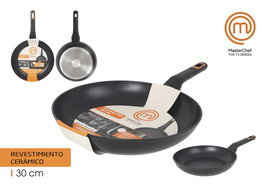 MasterChef Sartén Aluminio Forjado 2,5 mm 30 cm (6 Unidades)
