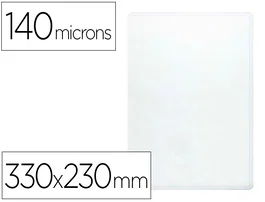 Q-connect Funda Portadocumentos Folio 140 Micras PVC Transparente 230x330mm