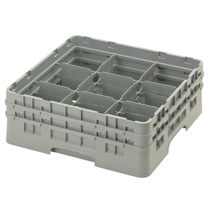 CAMBRO Cesta de lavado 9 comp. 2 alturas Castaño CAMBRO Cesta de lavado 9 comp. 2 alturas Castaño