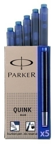 Parker Caja de 5 Cartuchos de Tinta Quink Azul Permanente