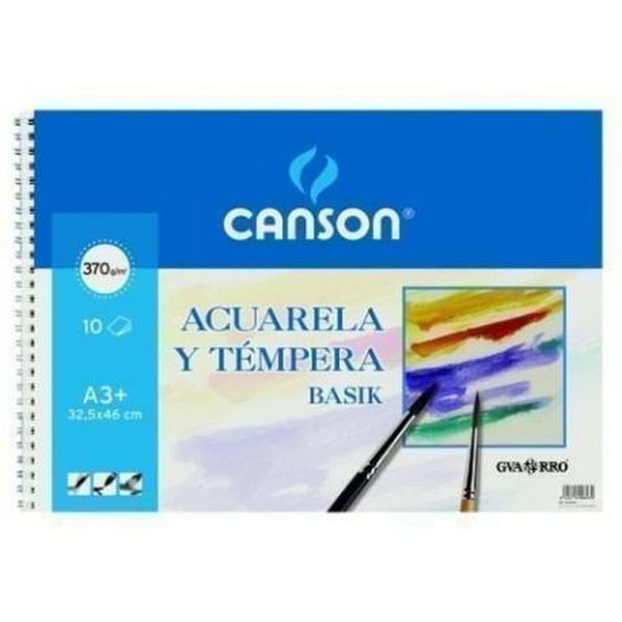 Canson Bloc Basik A3+ de 370g para Acuarela y Témpera