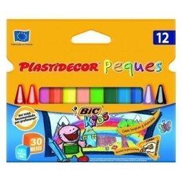 Plastidecor Ceras Peques Triangular Estuche 12 Ud Colores Surtidos