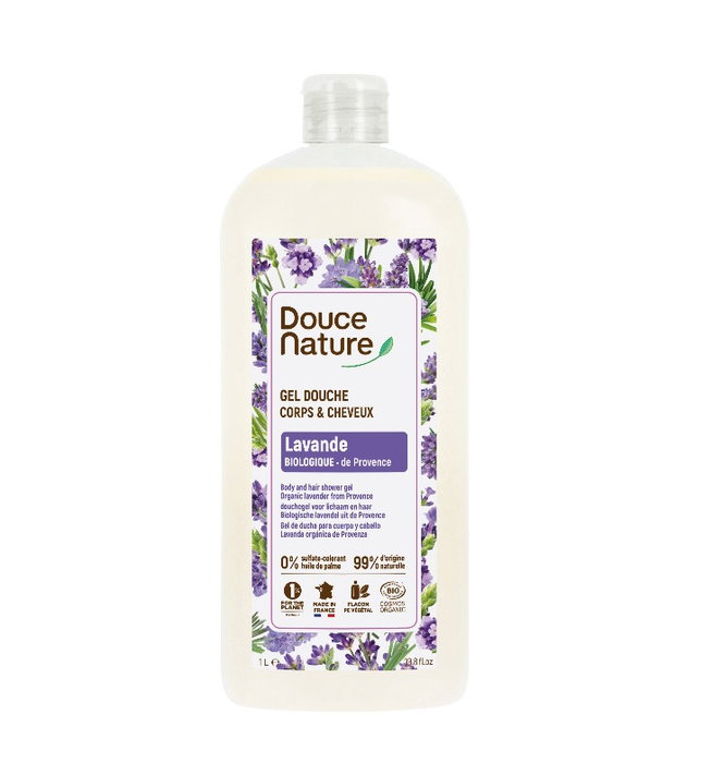 DOUCE NATURE Champú y gel de ducha Lavanda 1L