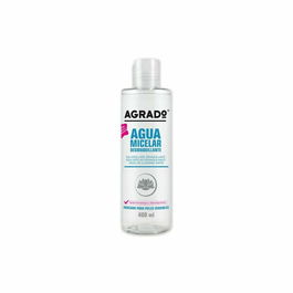 Agrado Agua Micelar Desmaquillante Facial y Ojos 400 ml, Limpieza Suave Apta para Pieles Sensibles