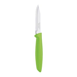 Tramontina Plenus Cuchillo para Legumbres y Frutas Verde 7.7 cm Acero Inoxidable Mango Polipropileno