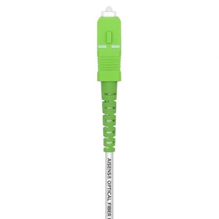 AISENS Latiguillo de Fibra Óptica Monomodo G657A2 OS2, SC/APC a SC/APC, 3.0mm LSZH CPR Dca, 40 Metros Blanco - A152 0502