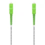 AISENS Latiguillo de Fibra Óptica Monomodo G657A2 OS2, SC/APC a SC/APC, 3.0mm LSZH CPR Dca, 40 Metros Blanco - A152 0502