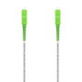 Aisens Latiguillo de Fibra Óptica G657A2 3.0 9/125 SMF Simplex 40m Blanco SC/APC-SC/APC