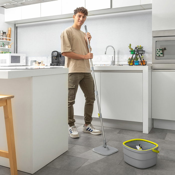 Inde Mopa Giratoria con Autolimpieza y Cubo Separador Inde Mopa Giratoria con Autolimpieza y Cubo Separador