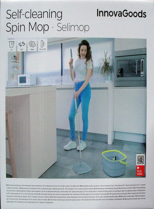 Inde Mopa Giratoria con Autolimpieza y Cubo Separador Inde Mopa Giratoria con Autolimpieza y Cubo Separador