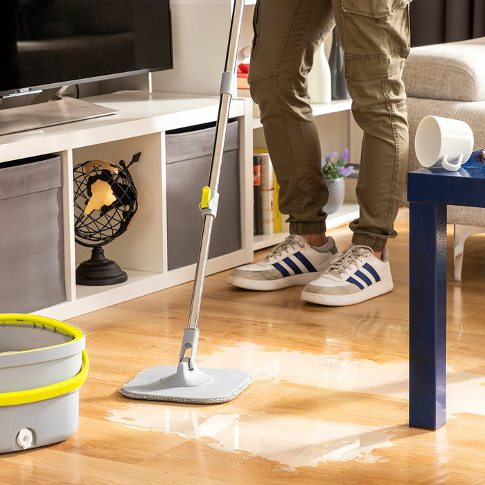 Inde Mopa Giratoria con Autolimpieza y Cubo Separador Inde Mopa Giratoria con Autolimpieza y Cubo Separador