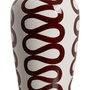 Tibor Blanco-Marrón Porcelana Decoración 25 X 25 X 63 cm