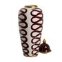 Tibor Blanco-Marrón Porcelana Decoración 25 X 25 X 63 cm
