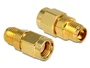 Delock Adaptador RP-SMA Macho a SMA Hembra, Conector Coaxial DeLOCK 88728, Contactos Chapados en Oro, Longitud 18 mm