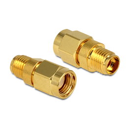 Delock Adaptador de Antena RP-SMA Macho a SMA Hembra - 1 Unidad