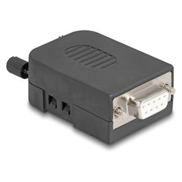 DeLOCK 90655 Conector D-Sub 9 Hembra con Bloque de Terminales de 3 Pines