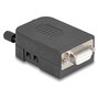 DeLOCK 90655 Conector D-Sub 9 Hembra con Bloque de Terminales de 3 Pines