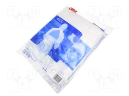 3M Traje protector 4520 blanco talla L con panel trasero verde
