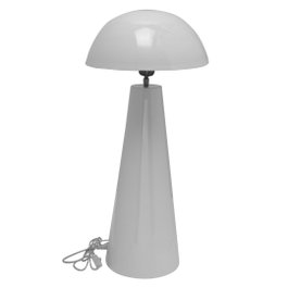 DKD Home Decor Lámpara de Sobremesa Seta Lacada Blanca en Hierro
