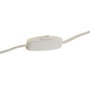DKD Home Decor Lámpara de Sobremesa Seta Lacada Blanca en Hierro