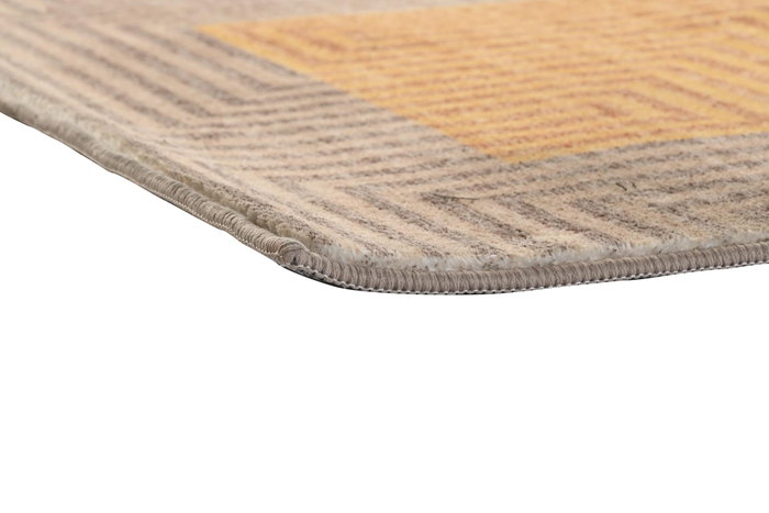 DKD Home Decor Alfombra de Poliéster Amarillo 60x240x0,7 cm