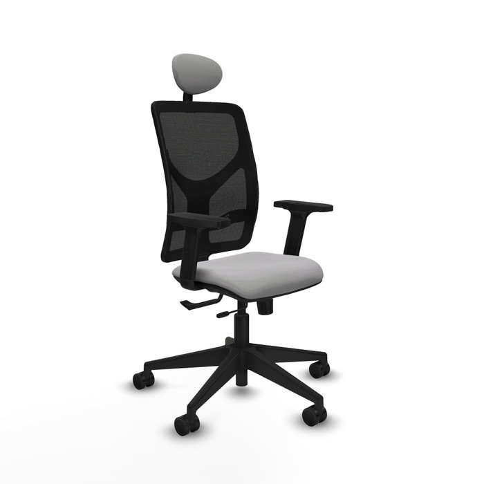 PIQUERAS Y CRESPO Silla de oficina Motilla con mecanismo Sincro/Traslack, Gris claro y Negro PIQUERAS Y CRESPO Silla de oficina Motilla con mecanismo Sincro/Traslack, Gris claro y Negro