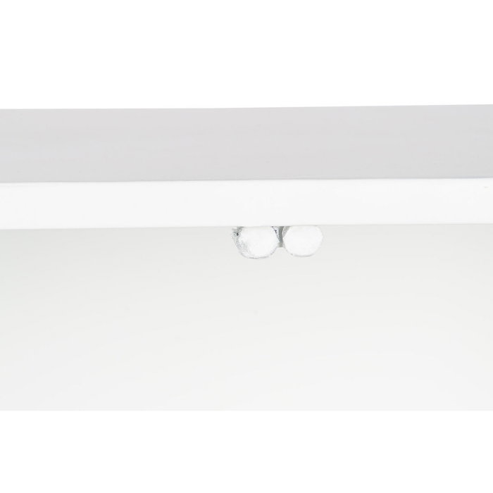 DKD Home Decor Consola de Metal y Cristal Blanco 120x35x80 cm