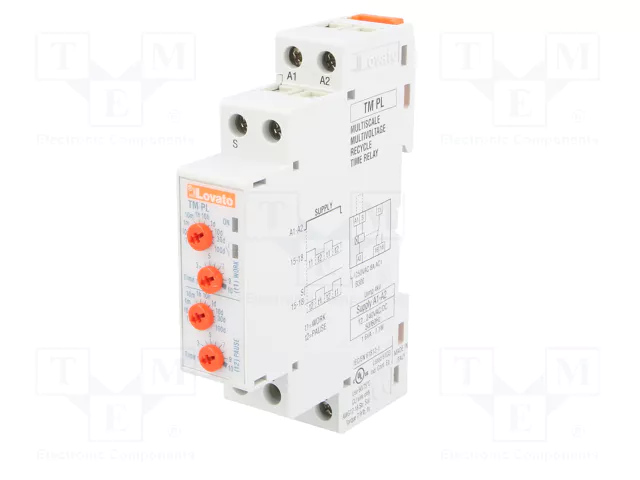 LOVATO ELECTRIC Relé de tiempo TM 10÷100 días SPDT 250VAC/8A