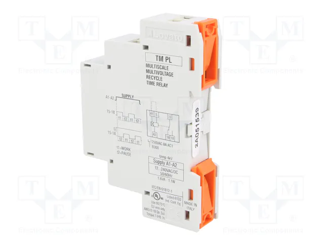 LOVATO ELECTRIC Relé de tiempo TM 10÷100 días SPDT 250VAC/8A