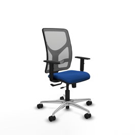 PIQUERAS Y CRESPO Silla de oficina Motilla Azul y Gris