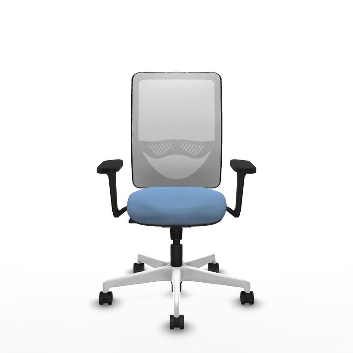 PIQUERAS Y CRESPO Silla de oficina Zulema con Mecanismo Sincro, Azul cielo y Blanco PIQUERAS Y CRESPO Silla de oficina Zulema con Mecanismo Sincro, Azul cielo y Blanco