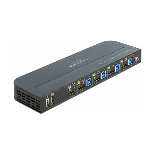 DELOCK HDMI KVM Switch 4K 60Hz con USB 3.0 y Audio