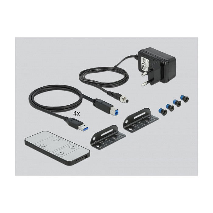 DELOCK HDMI KVM Switch 4K 60Hz con USB 3.0 y Audio