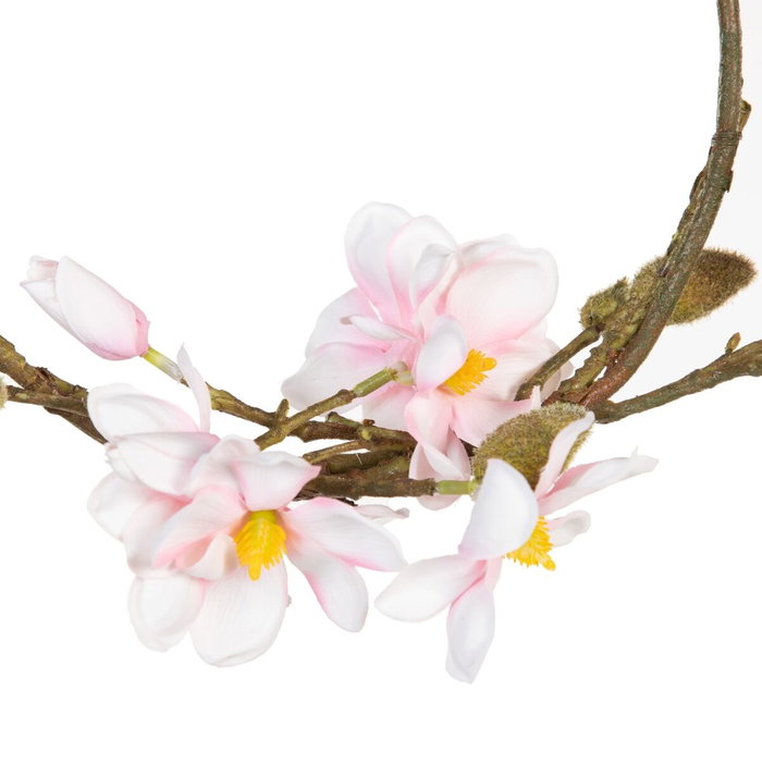 Ixia Corona de Magnolia Rosa Artificial 33 x 12 x 33 cm